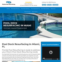 Pool Deck Resurfacing in Miami