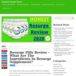 Resurge Pills Review - What Are The Ingredients In Resurge Supplement?