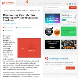 Resurrecting User Interface Prototypes (Without Creating Zombies) - Smashing Magazine