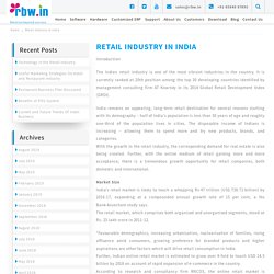 Retail Industry in India