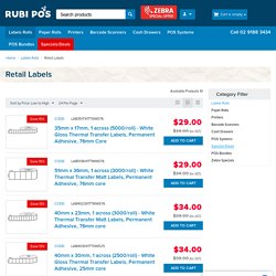 Retail Labels - Buy Retail Labels Competitive Prices – Rubi POS