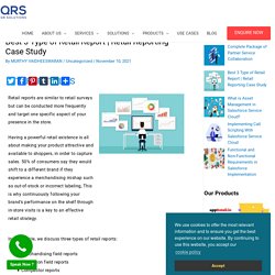 Retail Reporting Case Study