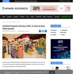 V2 Retail reports net loss of Rs. 9 crore in June 2020 quarter