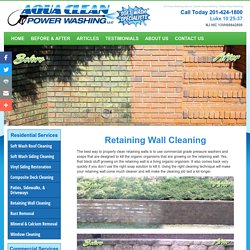 Retaining Wall Cleaning - Aqua Clean Power Washing LLC