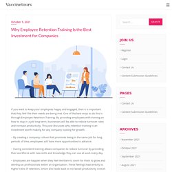 Why Employee Retention Training Is the Best Investment for Companies