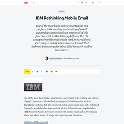 IBM Rethinking Mobile Email
