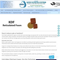Reticulated KDF Water Filtration Media