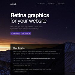 Retina graphics for your website
