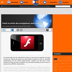 Flash se retire des navigateurs web mobiles