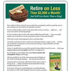 Retire on Less Than $2,000 a Month!
