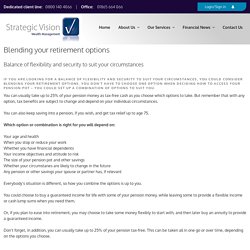 Blending your retirement options – Strategic Vision Wealth Management