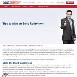 Early Retirement Planning Tips
