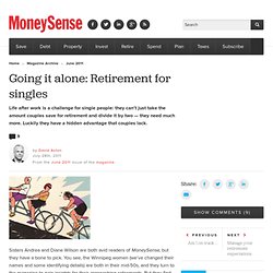 Going it alone: Retirement for singles