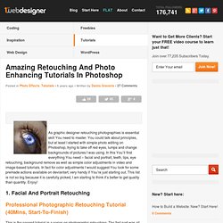 Amazing Retouching Tutorials In Photoshop