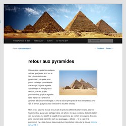 retour aux pyramides