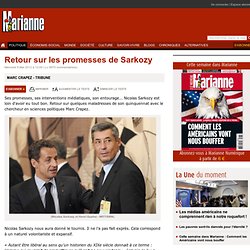 Retour sur les promesses de Sarkozy