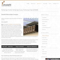Custom Retractable Canopies and Pergola Covers