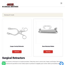 Surgical Retractors instrument manufactured - m ismaeel brothers