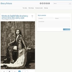 Retratos de Ziegfeld Follies de actores y actrices de los años 1920 y 1930