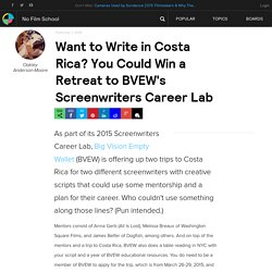 Want to Write in Costa Rica? You Could Win a Retreat to BVEW's Screenwriters Career Lab