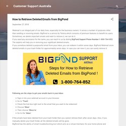 How to Retrieve Deleted Emails from BigPond