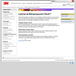 3M Bolivia: Imagen Gráfica: Laminas de Retroproyección Vikuiti™