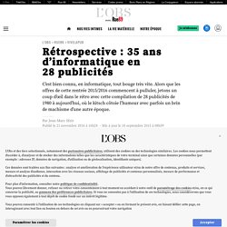 Rétrospective : 35 ans d’informatique en 28 publicités