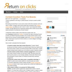 Return On Clicks » Content Curation Tools For Brands