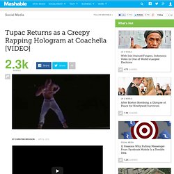 Tupac Returns as a Creepy Rapping Hologram at Coachella
