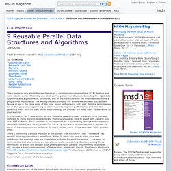 CLR Inside Out: 9 Reusable Parallel Data Structures and Algorith