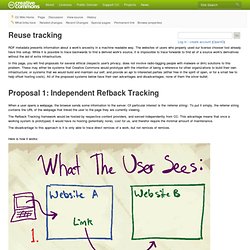 Reuse tracking