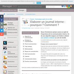 Réussir son journal interne : conseils et exemples