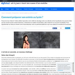 Réussir sa rentrée en seconde