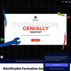 Réutilisable Formation Genially débutant by ISCN DM on Genially