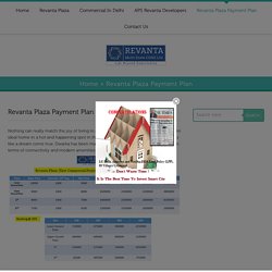 Revanta Plaza Payment Plan - Revanta Commercial Plaza
