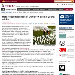 Data reveal deadliness of COVID-19, even in young adults