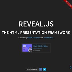 reveal.js - The HTML Presentation Framework