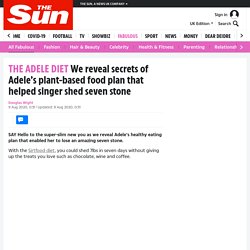 We reveal Adele's plant-based food plan that helped singer shed seven stone
