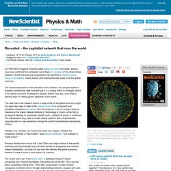 the capitalist network that runs the world - physics-math - 19 October 2011