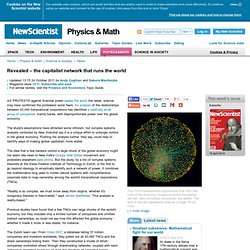 the capitalist network that runs the world - physics-math - 19 October 2011