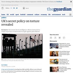 UK's secret policy on torture revealed
