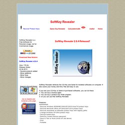 SoftKey Revealer - The Official Site of Game Key Revealer & SoftKey Revealer