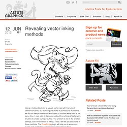 Revealing vector inking methods