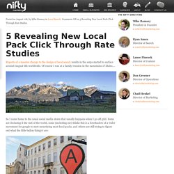 5 Revealing New Local Pack Click Through Studies