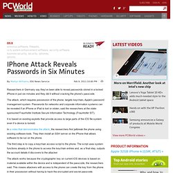 IPhone Attack Reveals Passwords in Six Minutes