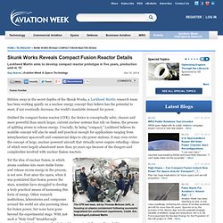 Skunk Works Reveals Compact Fusion Reactor Details
