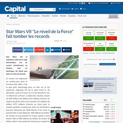 Star Wars VII "Le réveil de la Force" fait tomber les records