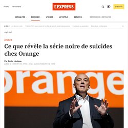 Ce que révèle la série noire de suicides chez Orange - L'Express L'Expansion