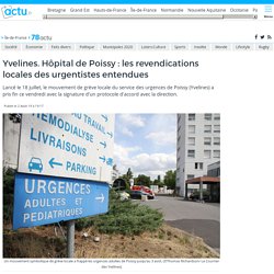 Hôpital de Poissy : les revendications locales des urgentistes entendues