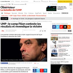 UMP : le camp Fillon conteste les résultats et revendique la victoire